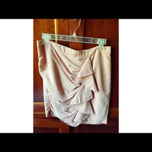 faux suede skirt